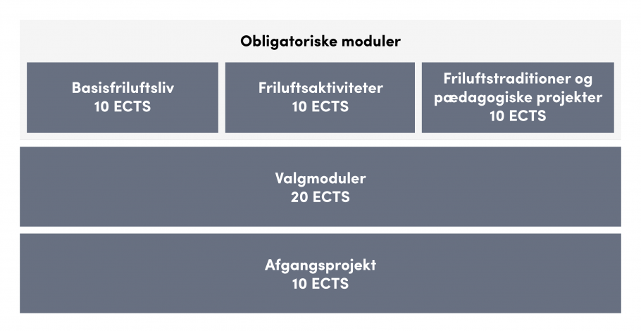 Oversigt over uddannelsens opbygning