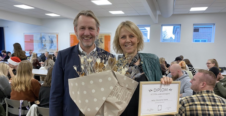 Lektor Marianne Svane med Alexander von Oettingen